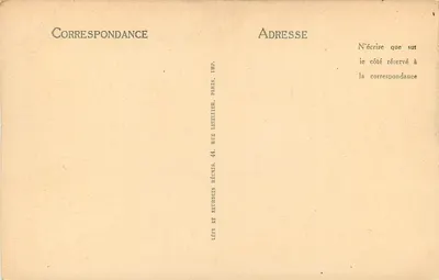 Lourdes — A Virgem Coroada — LL. Modelo pertencente à Estátua Religiosa, 64, rue Bonaparte, Paris. — Verso