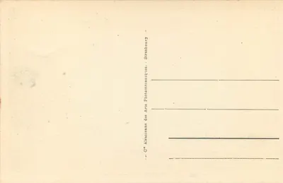 Gavarnie - Le Chaos — widok kanionu skalnego — seria 19, wydawca Cie Alsacienne des Arts Photomécaniques, Strasbourg — Rewers