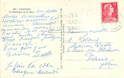 Lourdes — Bazylika i Gave — Edlux — Rewers