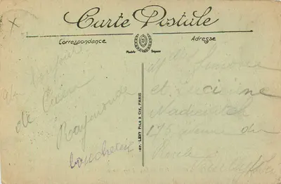 Caen — De Grote Boog van Saint-Pierre — LL. — Uitgever LL, n° 160 — Achterkant