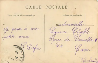 Le Mans - La Statua di Pierre Belon — editore anonimo, n°75 — Verso