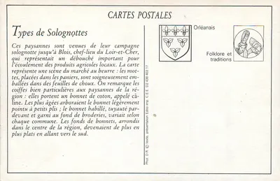 BLOIS — Tipos de Solognottes — LL. — Verso