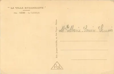 Reims - Katedra — Wydawca Pol, n° 610 — Rewers