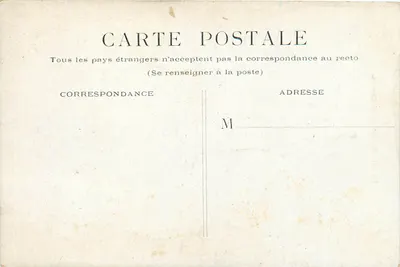 Paris - Estátua de Gambetta — editor não visível, número de série ilegível — Verso