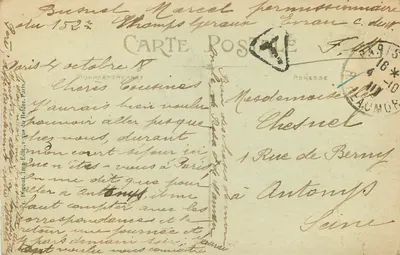 PARIS — O Lago do Bois de Boulogne — L. D. — Verso