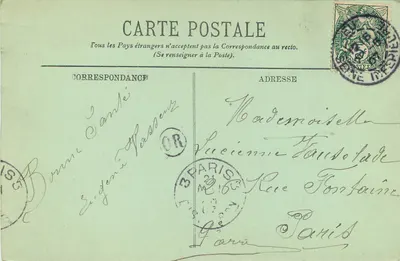 Mesnil-Val — Mały Zamek — Eugène Vasseur — Rewers