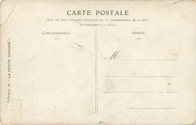 Château de la Petite Grondé — vue au crépuscule — éditeur S. NAIPOINT — Achterkant