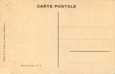 São André o Apóstolo — Série dos Santos n°16 — Editor Lophem — Verso