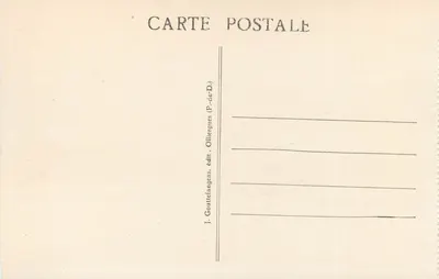 Valle del Infierno — Auvergne — G. D'O. - 872 — Reverso