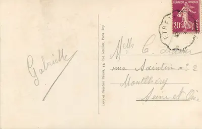 Caudebec-en-Caux — Igreja de Nossa Senhora, o campanário — Editor Levy et Neurden, Paris — Verso
