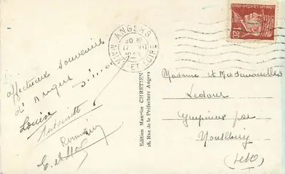 Angers - La Cathédrale — Éditeur Emcecha, n°5 — Rewers