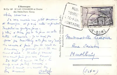 Jezioro Chambon i łańcuch Monts-Dore — Sancy — Fotoedycja G.d'O — Rewers