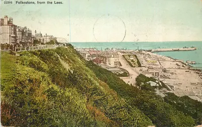 Folkestone, do Lees — vista panorâmica — editor não identificado, n° 22356