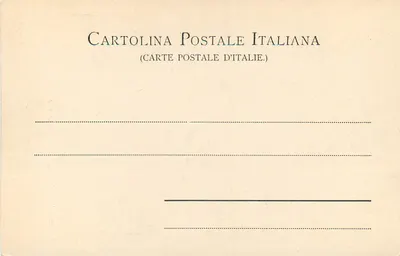 Mon. Antonio Da Costa — monumentalna statua w Camposanto — F. Ciccolari, Galleria Mazzini, Genua — Rewers