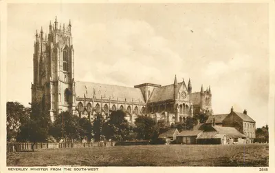 Beverley Minster visto do sudoeste — Walter Scott, Bradford — n° 2648