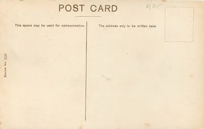 Katedra Westminster w Londynie — widok fasady i wieży — seria 337 — Rewers