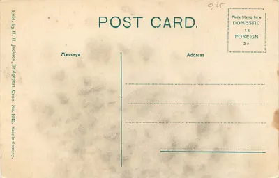 Corto de Fairfield County — Golden Hill Street — Bridgeport, Conn. — H.H. Jackson, n.º 1045 — Verso