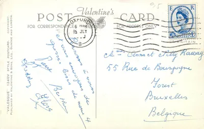 Summer Eights, Oxford — Valesque, n° KB573 — Verso