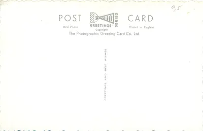 Sali Parlamentu i Mostu Westminstera, Londyn — RF 8 — The Photographic Greeting Card Co. Ltd. — Rewers