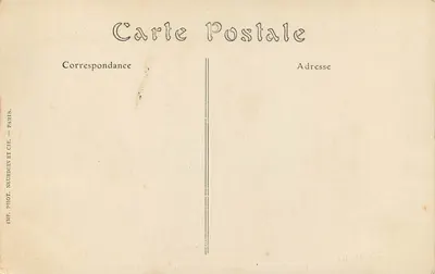 Portail de la Cathédrale de Reims — Bombardement de Reims, au 1er Mars 1915 — Visé Paris N° 124, J. Mator, Edit., Reims — Verso