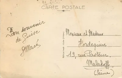 Guise - A Torre — Globle Chervaller, n°10 — Verso