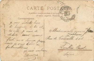Récolte du blé — Scène de moissonnage — Éditeur C. Editeur, Paris — Verso