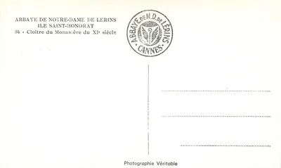 Cloister of the Abbey of Notre-Dame de Lérins — Abbey of Notre-Dame de Lérins, Cannes — CAP — Back