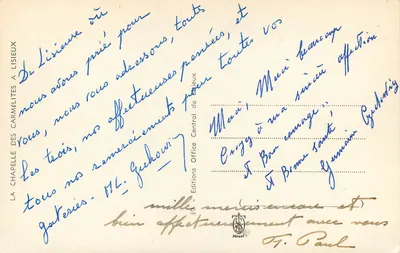 A capela das Carmelitas em Lisieux — Edições Central de Lisieux, n°34 — Verso
