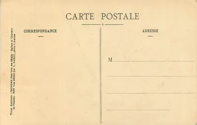 Amiens — Katedra — Główny ołtarz chóru — L.C. — Obiektyw Lacaour-Berthiot — Rewers