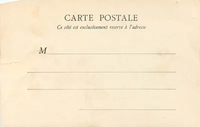 Stara pocztówka Breton Le Rappel des Glaneuses (Musee du Luxembourg) — Rewers