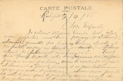 Les Invalides — Paryż — nr 22 — Rewers
