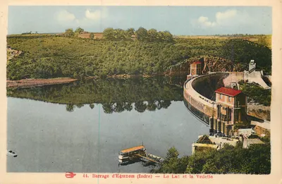 Barragem de Éguzon (Indre) — O Lago e a Vedette — n°44
