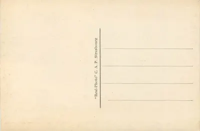 Strasburg — Le Bain aux Plantes — C.A.A. n°433 — Rewers