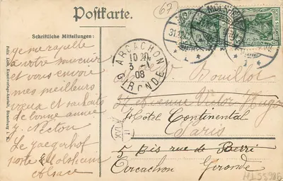 Strażburg i. E. — Katedra — wydawca nieznany, numer seryjny nie widoczny — Rewers