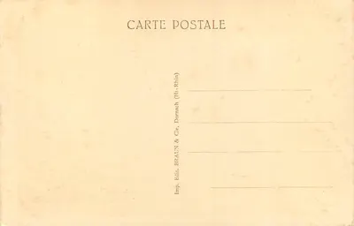 Strasburg — Katedra — Portail central — Wydawca BRAUN & Cie, Dornach — Rewers