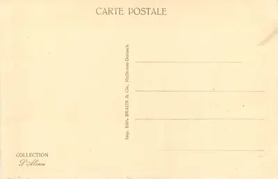 Strasburg — Katedra — wydawca BRAUN & Cie, Mulhouse-Dornach — Rewers