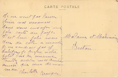 Rocha de Bonnevie em Murat — O Cantal pitoresco — Edições Malroux-Aurillac — Verso