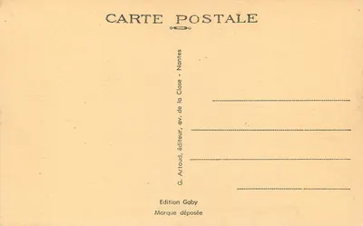 Estátua de Santa Bárbara — Capela de Santa Bárbara — Le Faouët (Morbihan) — Edição Gaby — Verso