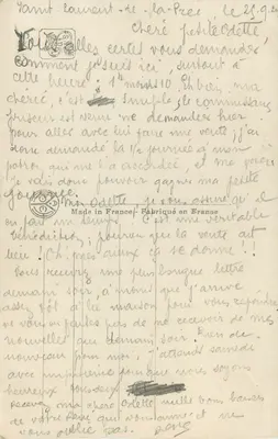 Jesień — A. Rigolot — Salon Paryski — n° 4886 — Rewers