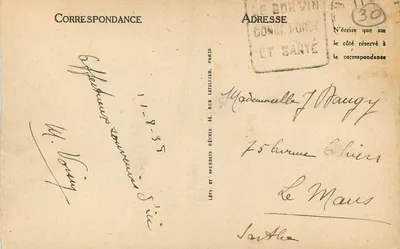 Aigues-Mortes — Brama Gardette i Wieża Konstancji — LL — Rewers