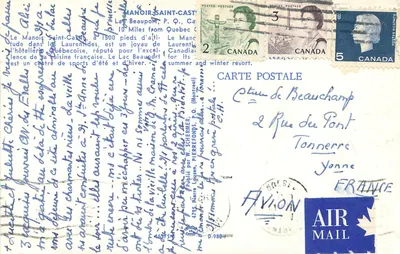 Manoir Saint-Cast — Lac Beauport — Wydawca: Pierre Lejeune, Montréal — Rewers