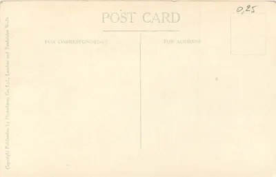 Katedra Canterbury — Grobowiec Czarnego Princesa — wydawca Photocchrom Co. Ltd. nr 4430 — Rewers
