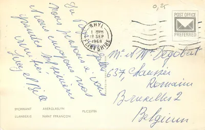 North Wales Passes — Sychnant, Aberglaslyn — PLC23786 — Verso