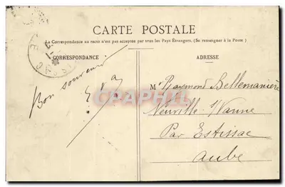 Paryż - Lwia Briffort autorstwa Bartholdi — wydawca nieznany, nr 37 — Rewers