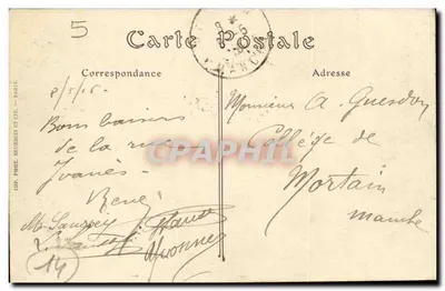 PARIS — La Estatua del León de Belfort, de A. Bartholdi. — Reverso