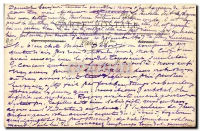 Paris - Leão de Belfort — estátua monumental — B. F., Paris, n° 155 — Verso