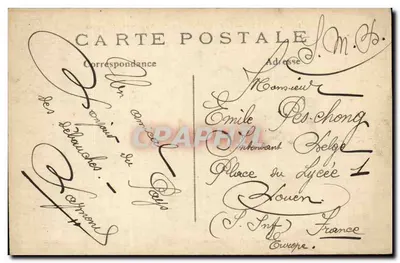 París — El León de Belfort y el Boulevard St-Jacques — C.M. n°1061 — Reverso
