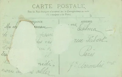Rouen — Os telhados de Saint-Maclou em direção à Catedral — LL. n° 233 — Verso