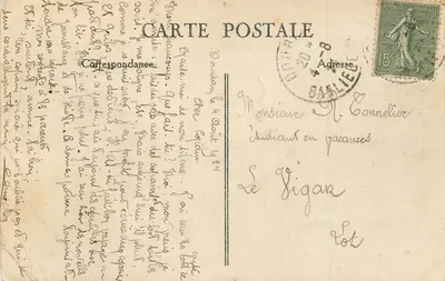Dourdan — Estátua de J. F. Regnard — Edit. G. Sevin, Dourdan — Verso