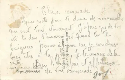 Arcachon — Kasyno — Wydawca Elcée, nr 1006 — Rewers